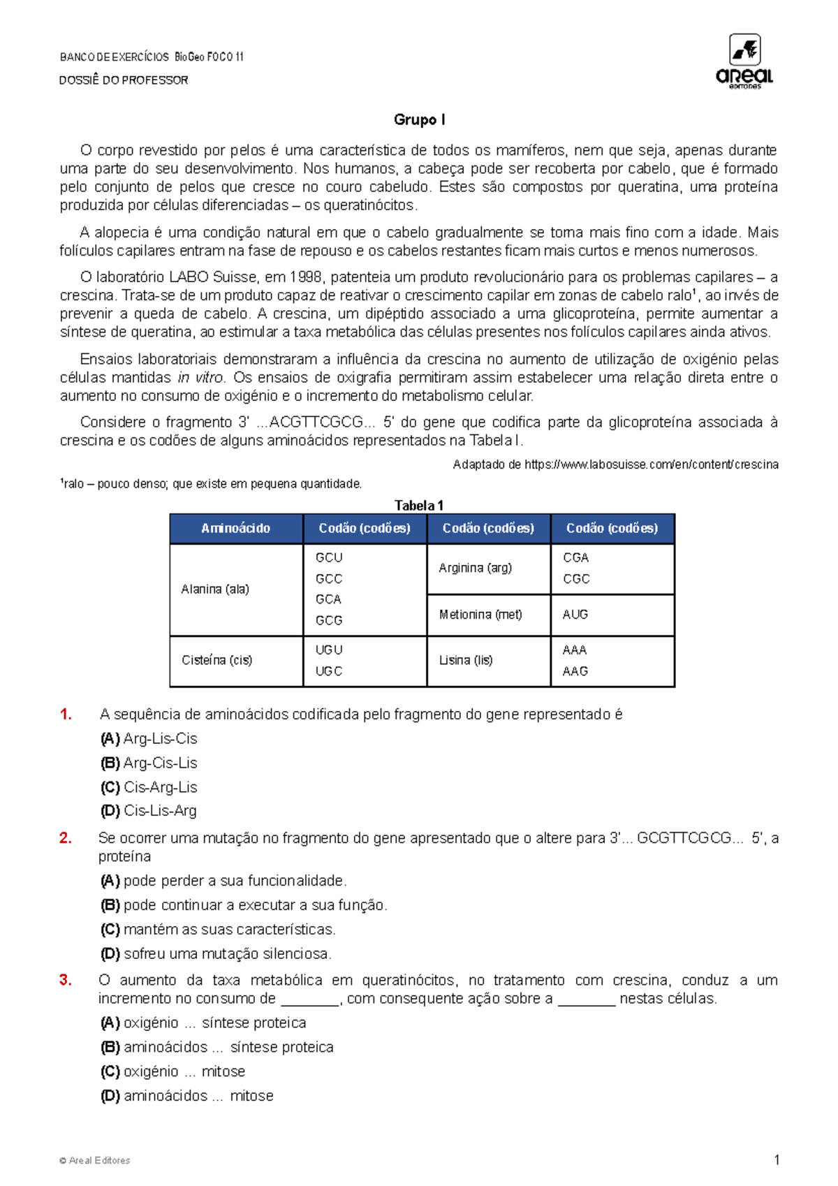 Ae Gfbf11dp Bio Grupo 1 - .... . ... ... - BANCO DE EXERCÍCIOS BioGeo ...