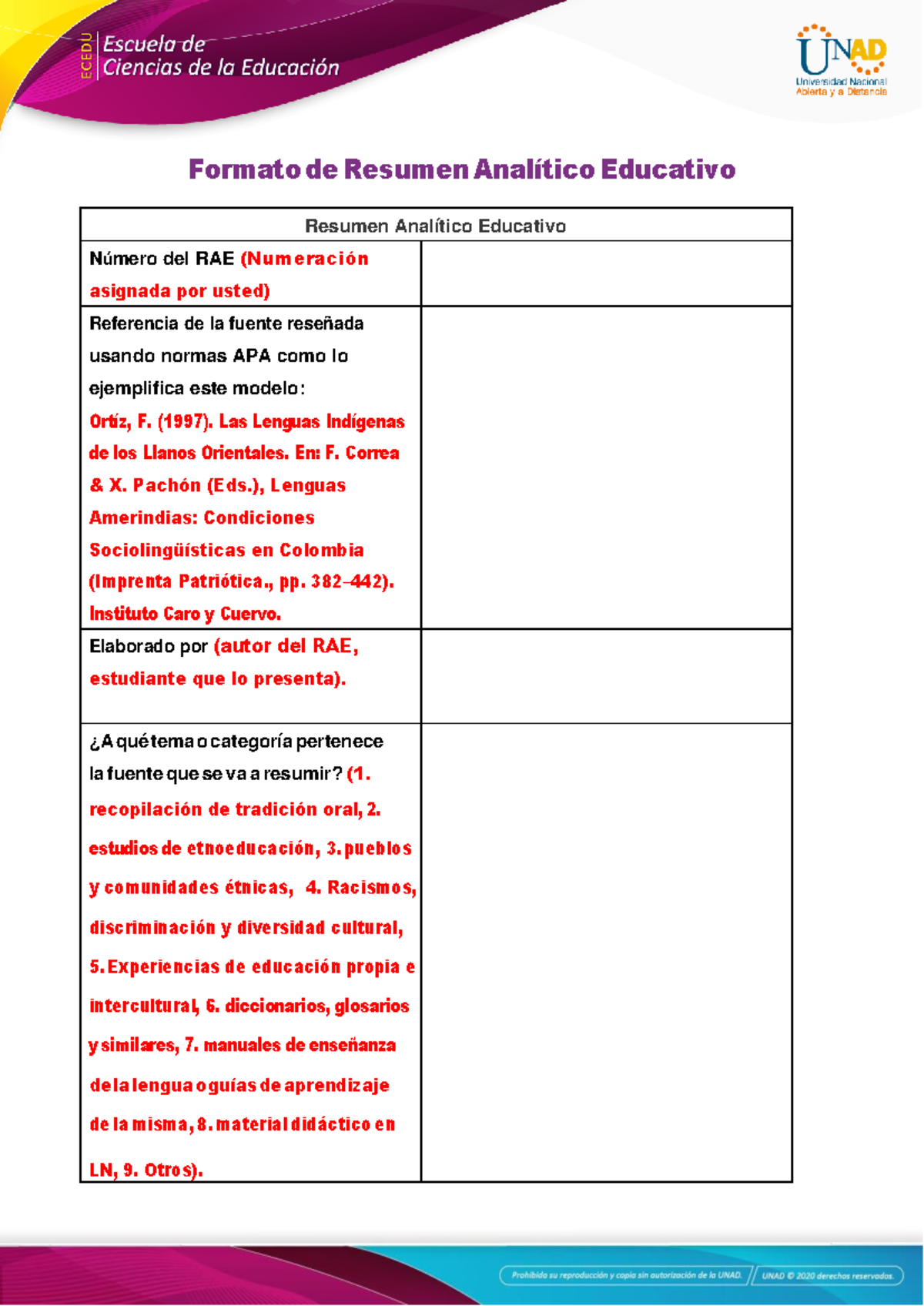 Anexo 1 - Formato RAE - Ecedu - Formato de Resumen Analítico Educativo ...