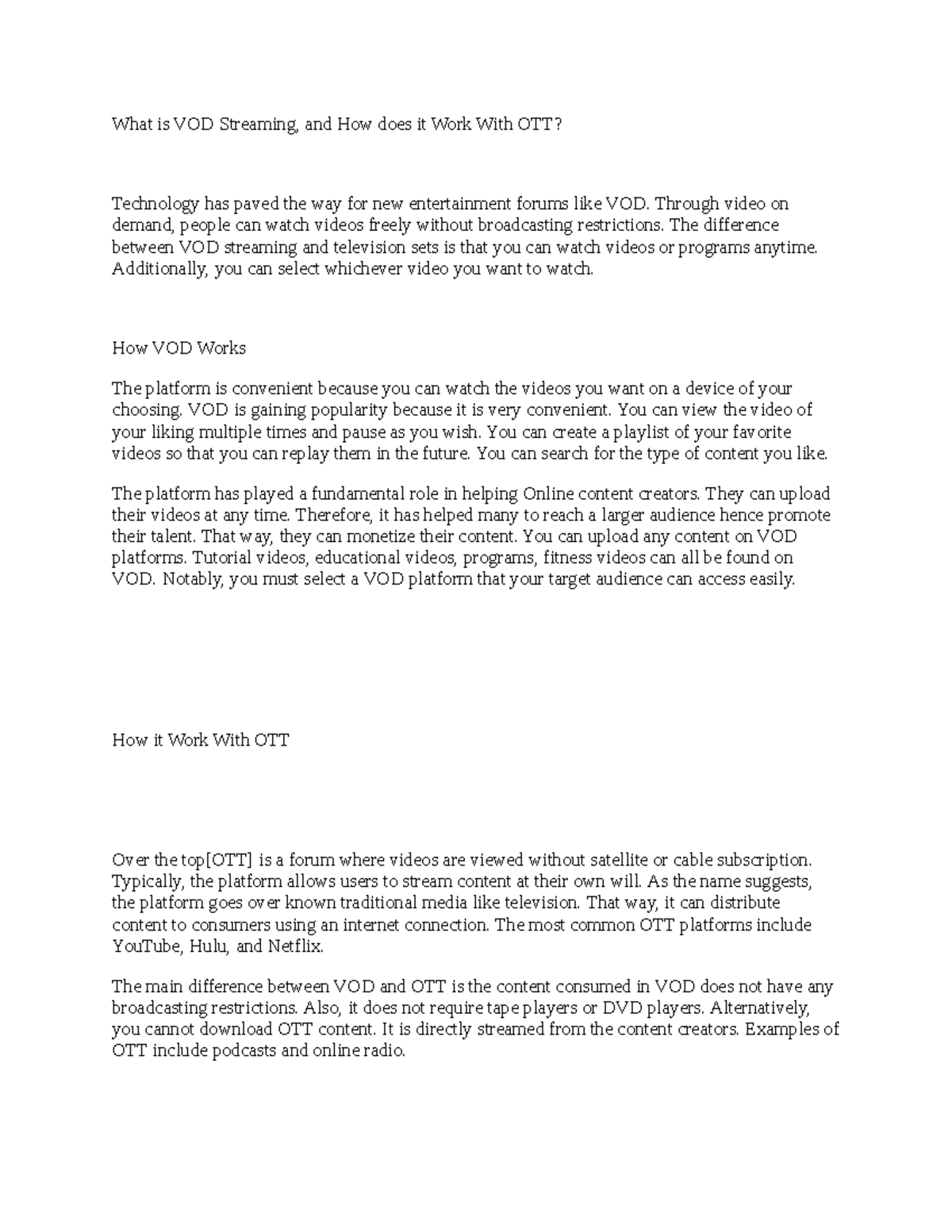 Untitled document.edited (90) - What is VOD Streaming, and How does it ...