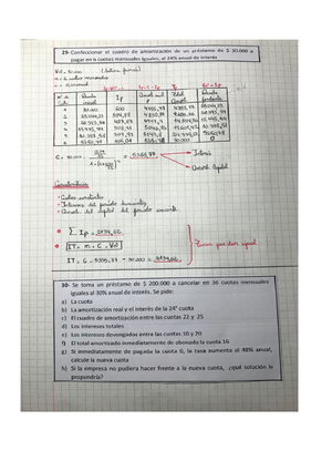 Ejercicios y resulución Unidad 3 - Matematica Financiera - Studocu
