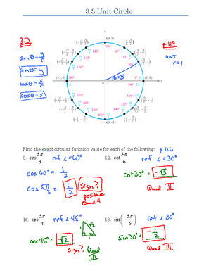 Math 1113 Exam 3 - Post test - Precalculus Exam 3 Instructions: The ...