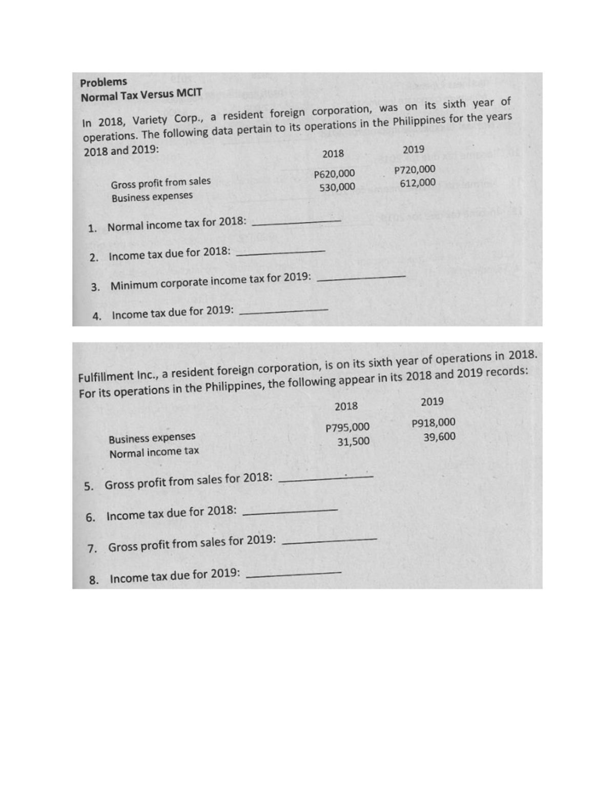 taxation-answer-sheet-normal-tax-vs-mcit-income-and-business