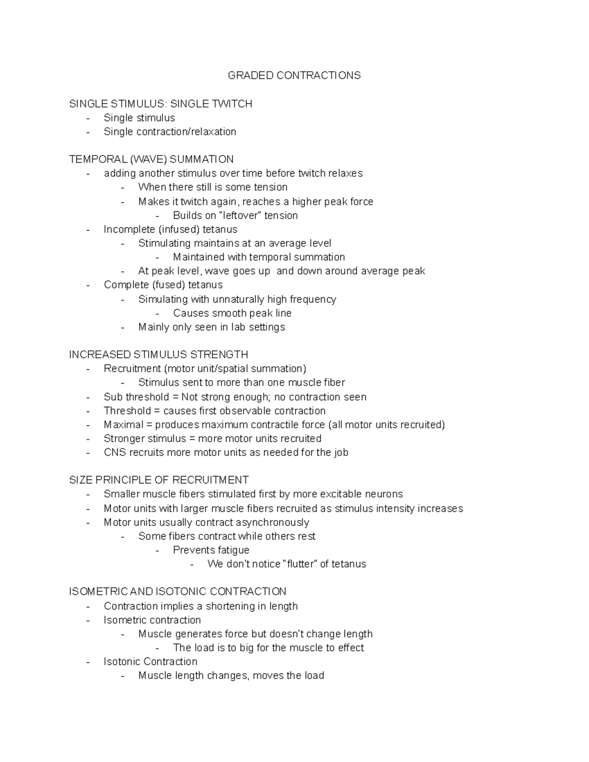 Graded Contractions - Notes on this topic - GRADED CONTRACTIONS SINGLE ...