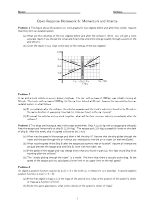 Lab #4, Universal Gravitational Law - 1 Worksheet (Universal ...