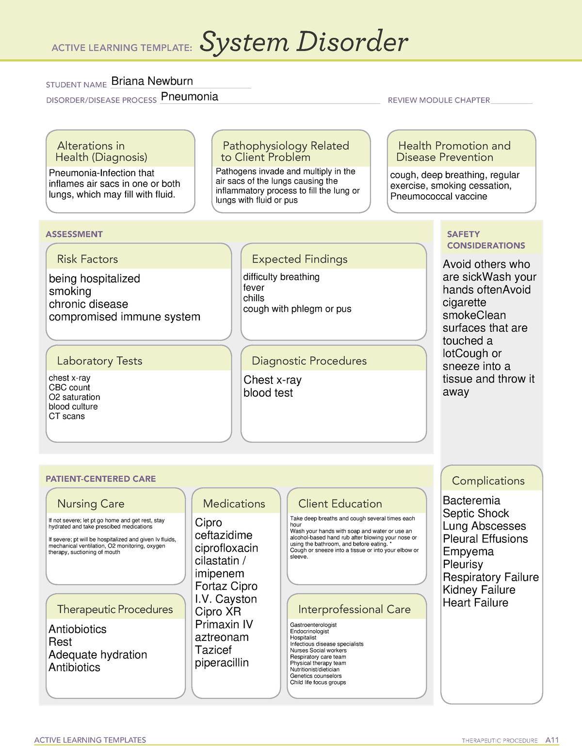 Active Learning Template sys Dis - ACTIVE LEARNING TEMPLATES ...