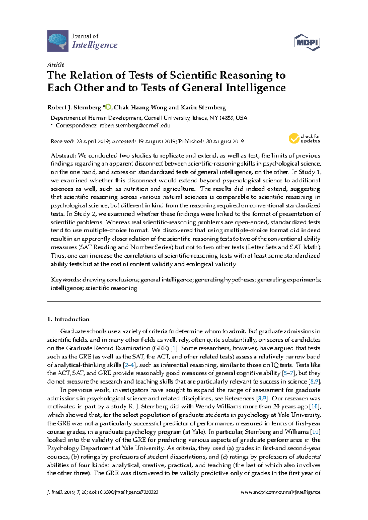 intelligence émotionnelle - Intelligence Journal of Article The ...