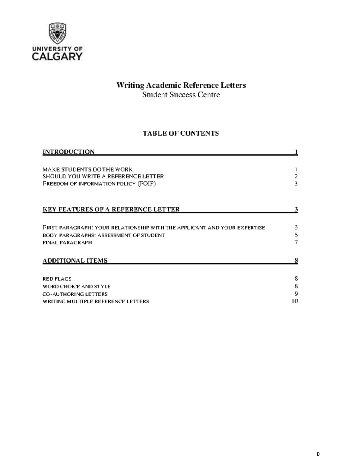 Final-reference-guide - Writing Academic Reference Letters Student ...
