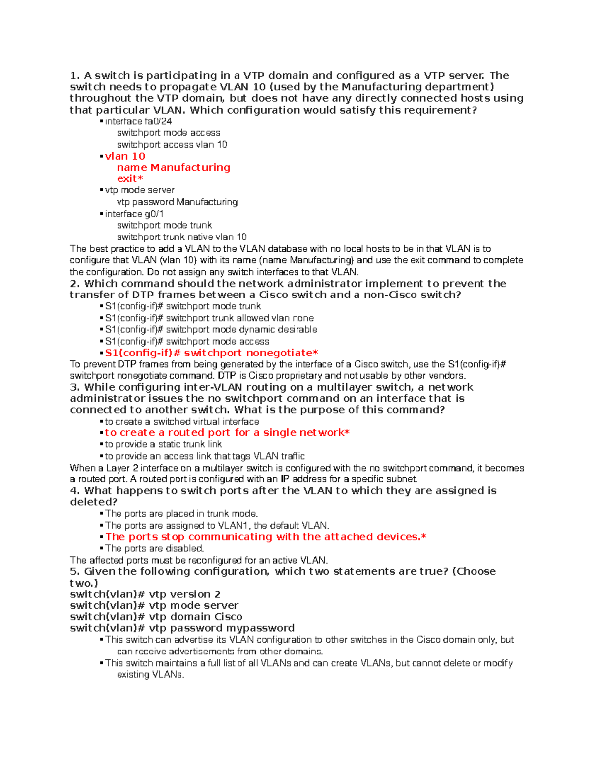 cisco ccna 3 case study answers