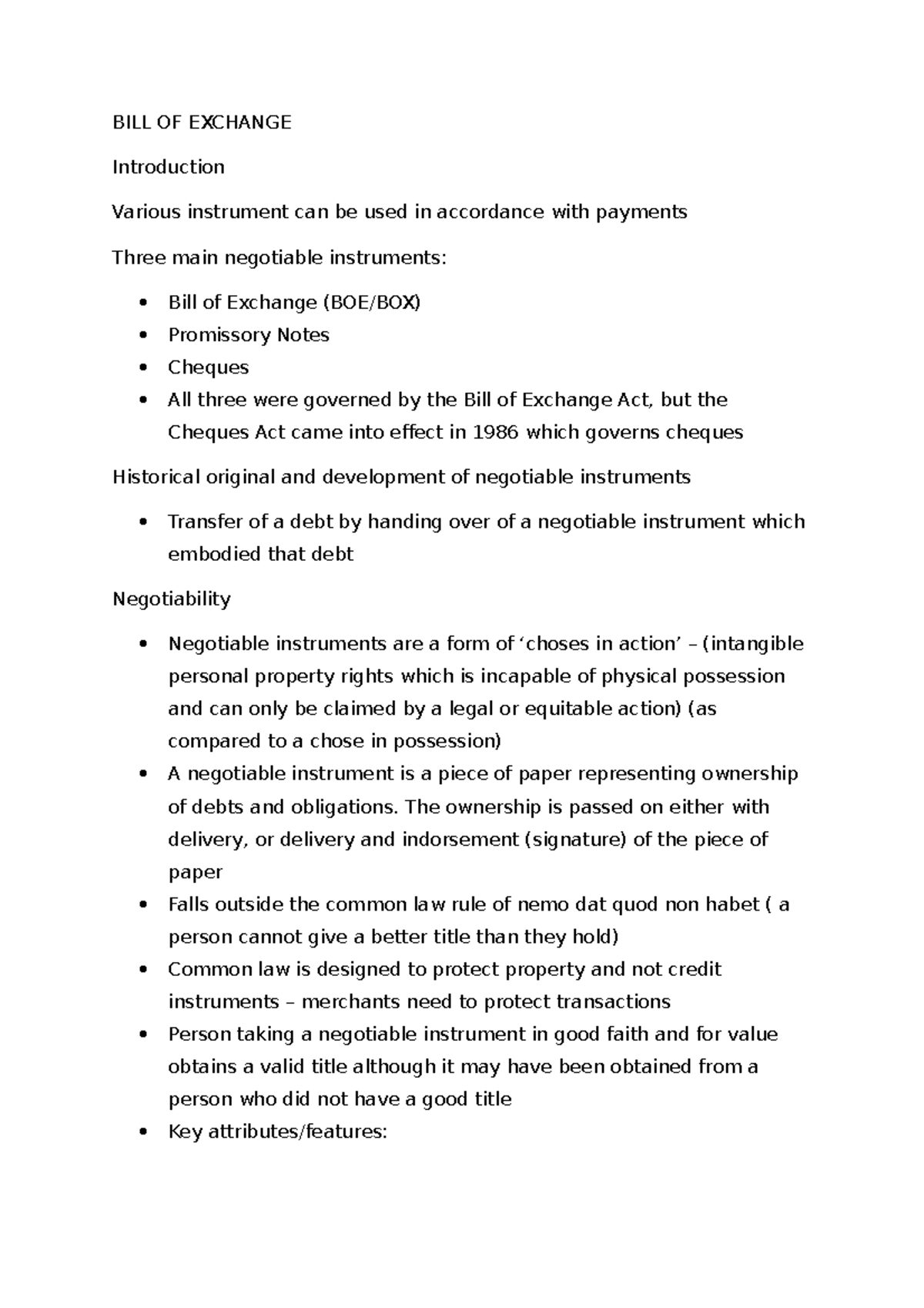 4-bill-of-exchange-exam-notes-bill-of-exchange-introduction-various