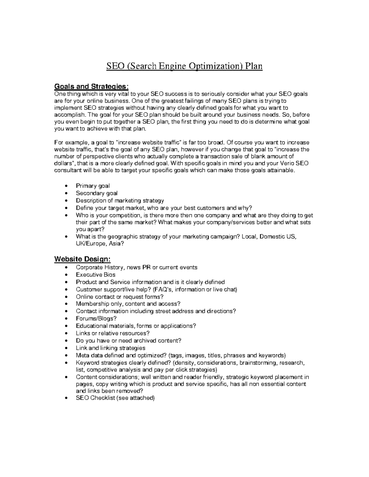 SEO Marketing Goals And Strategy - SEO (Search Engine Optimization ...