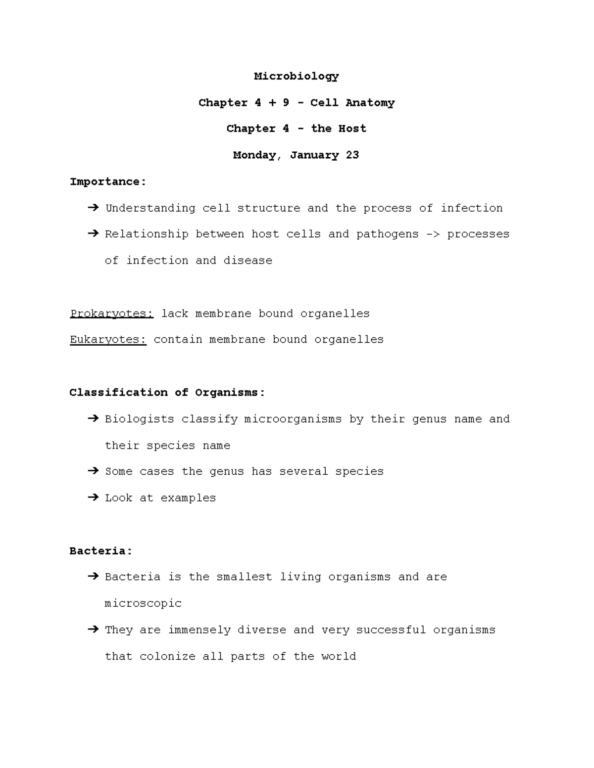 Micro 4+9 - Mostafa R. Detailed Lecture Notes - Microbiology Chapter 4 ...