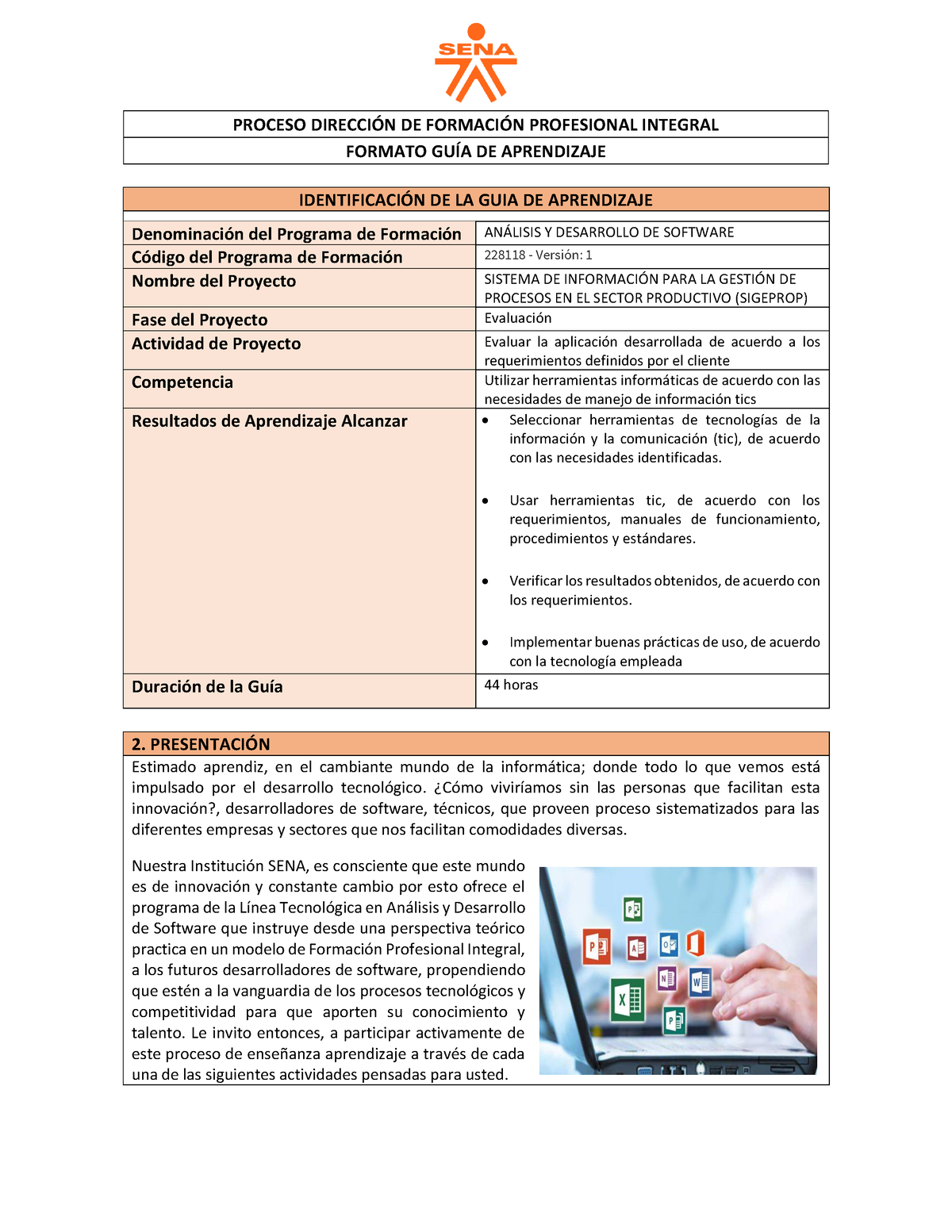 F01-AP01-G04 TIC - Guia De Aprendizaje Tics - PROCESO DIRECCI”N DE ...