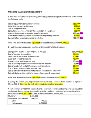 Quiz 1 INTERMEDIATE ACCOUNTING 3 - Quiz 1 - Part 1 (Chapter 10 ...