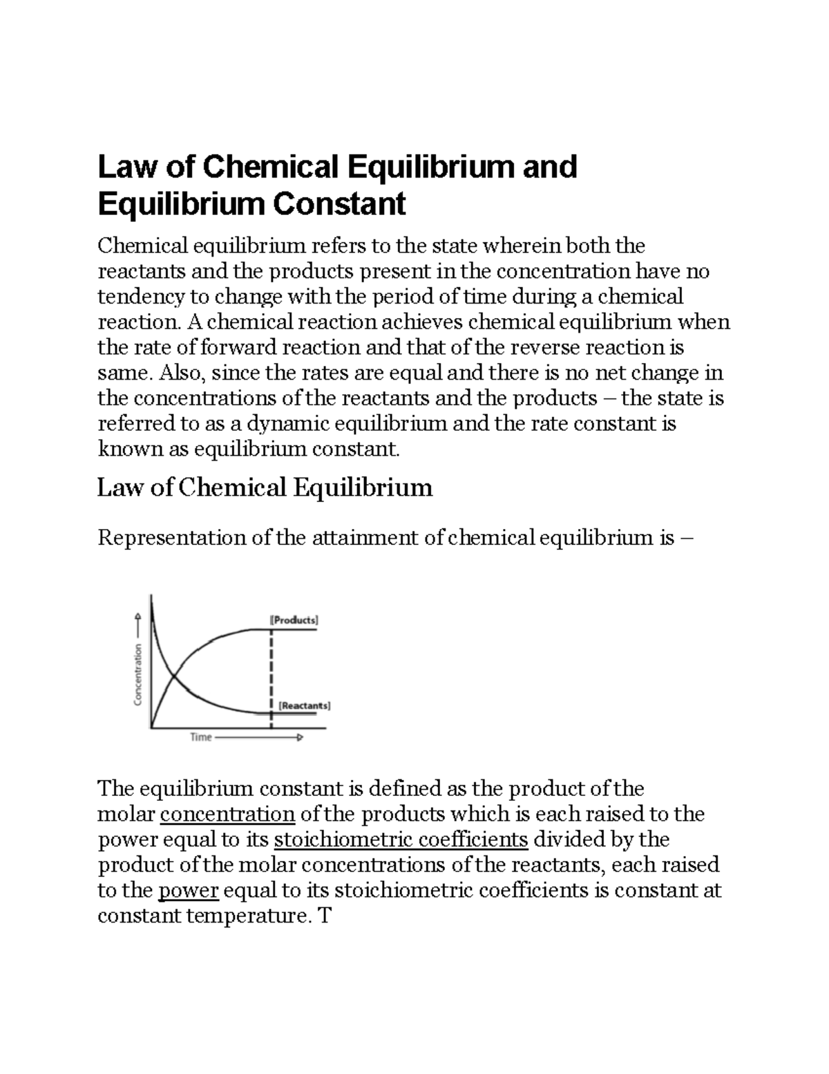 law-of-chemical-equilibrium-and-equilibrium-constant-law-of-chemical