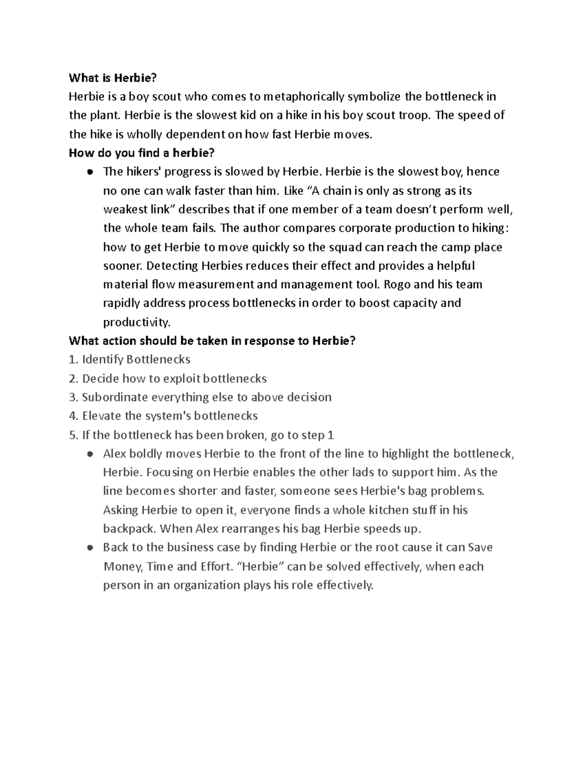 What is Herbie Best Practice The Goal What is Herbie? Herbie is a