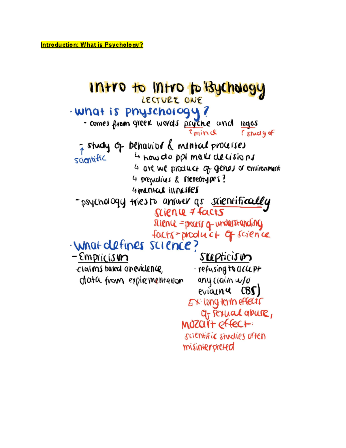 The fixed better one - intro - PSYC 2301 - Introduction: What is ...