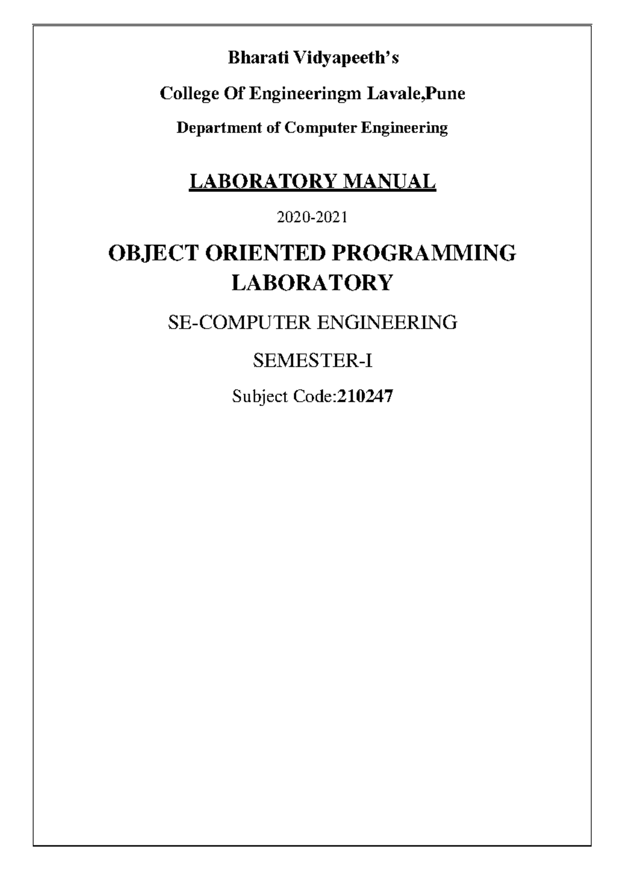 sppu oop lab assignments java