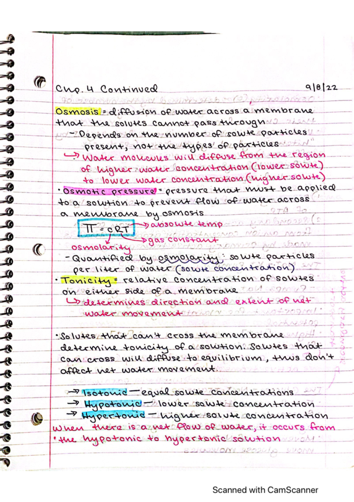 Chapter 4 Part 1 - BIOL14110AAA - Studocu
