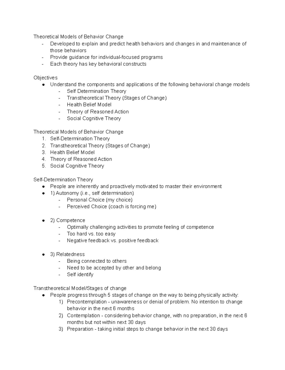 behavioral-change-theories-for-physical-activity-theoretical-models