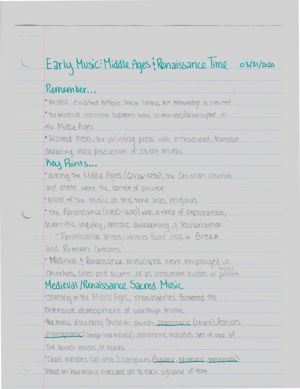 Early Music Middle Ages and Renaissance Time MUS 101 Studocu