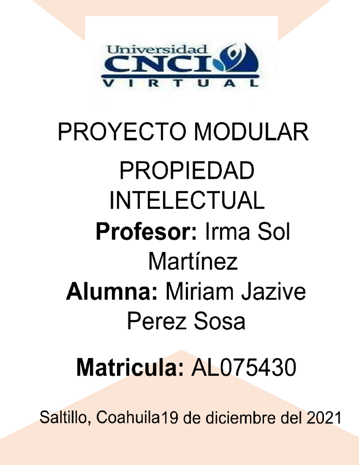 Proyecto Modular Propiedad Intelectual CNCI VIRTUAL - INTRODUCCION En ...
