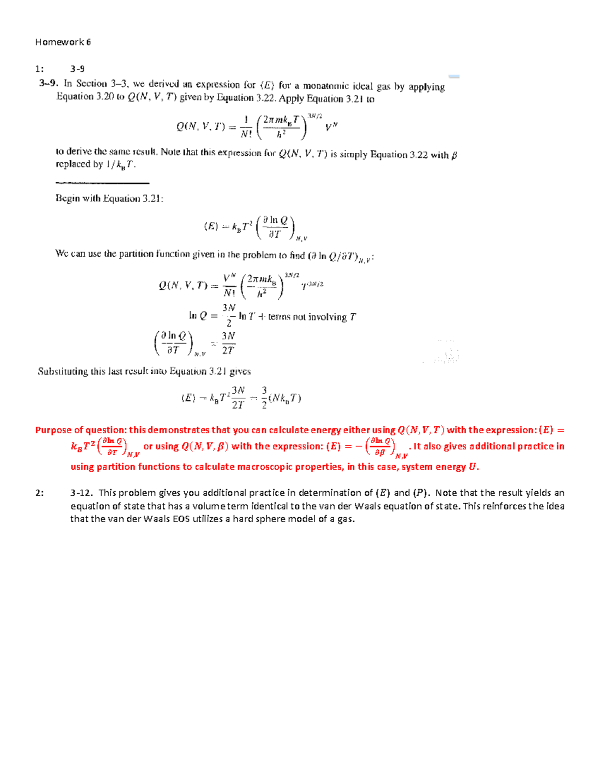 Homework 6 Solutions Homework Purpose Of Question This Demonstrates That You Can Studocu