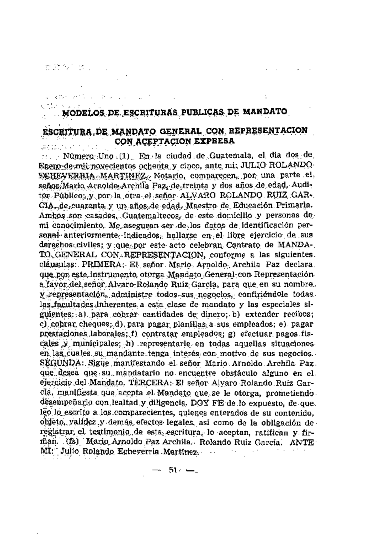Tipos DE Mandato - MODELOS DE ESCRITURAS PUBLICAS DE MANDATO ESCRITURA ...