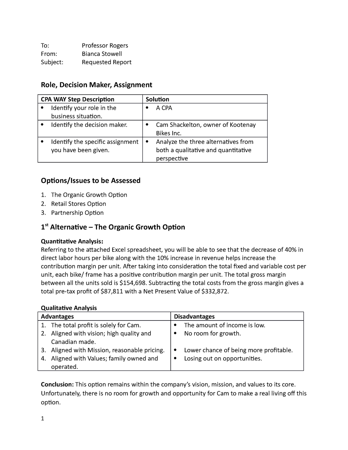 what is the mandatory assignment