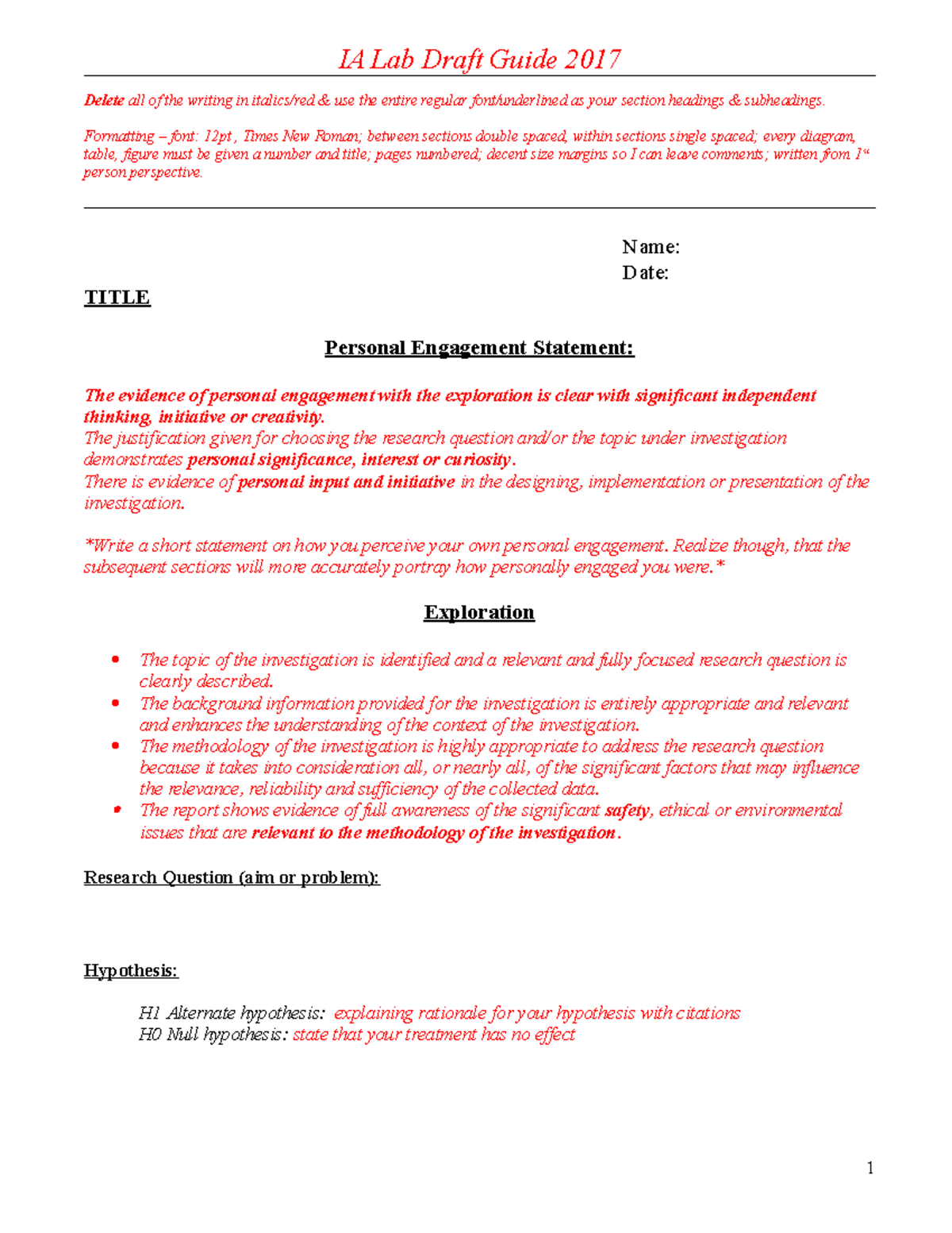 Ib ia lab template 2017-1 - IA Lab Draft Guide 2017 Delete all of the ...