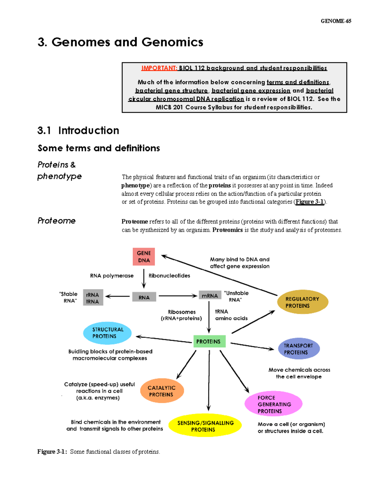 3. Genome pdf lecture - MICB 201 - UBC - Studocu