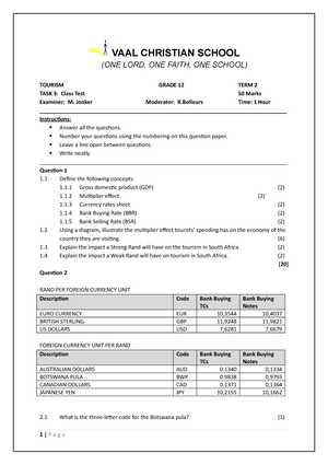 tourism assignment grade 12 2022