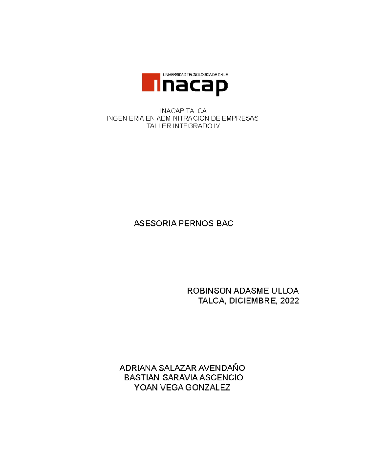Tesis Final - INACAP TALCA INGENIERIA EN ADMINITRACION DE EMPRESAS ...