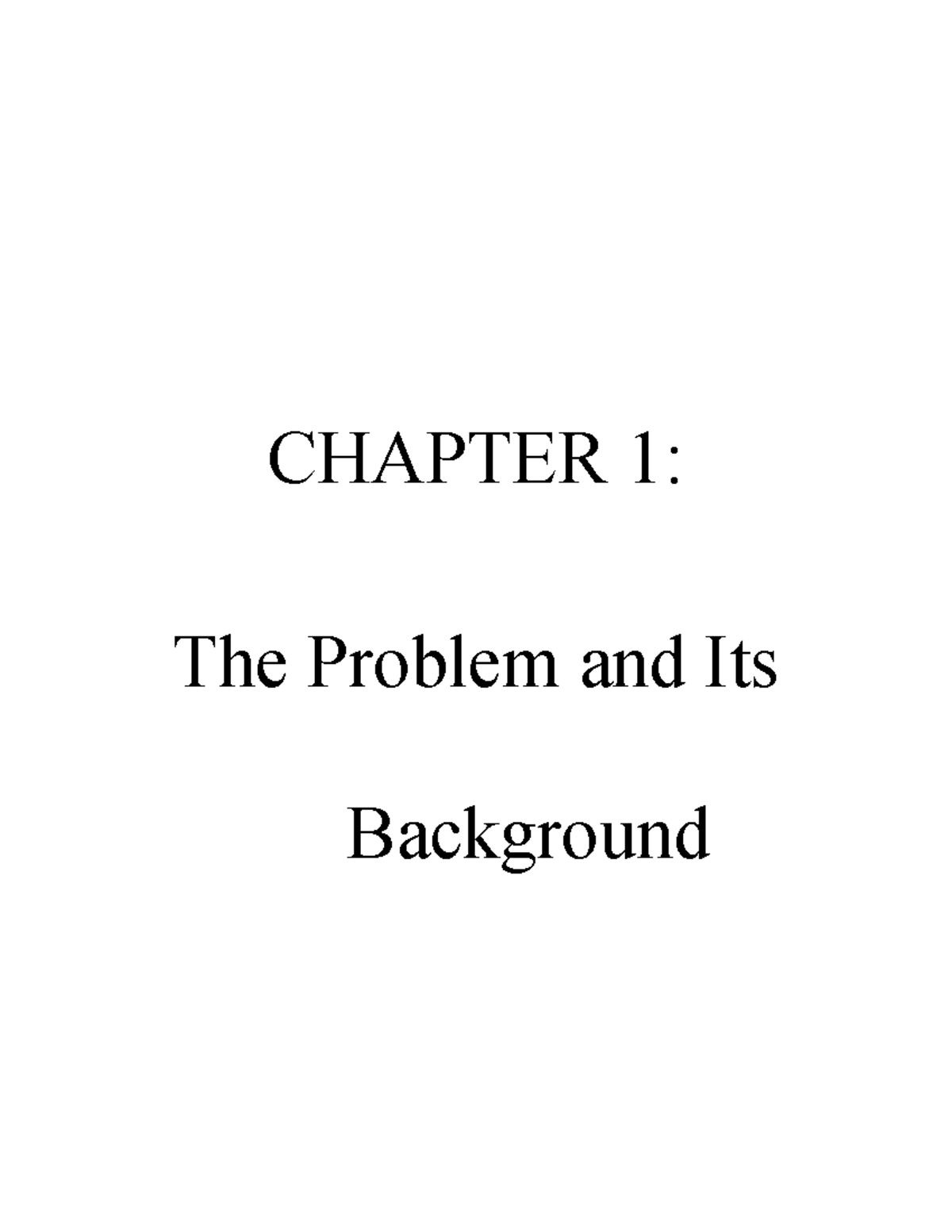 Cathilyn Escullar Final NA Tlaga - CHAPTER 1: The Problem and Its ...