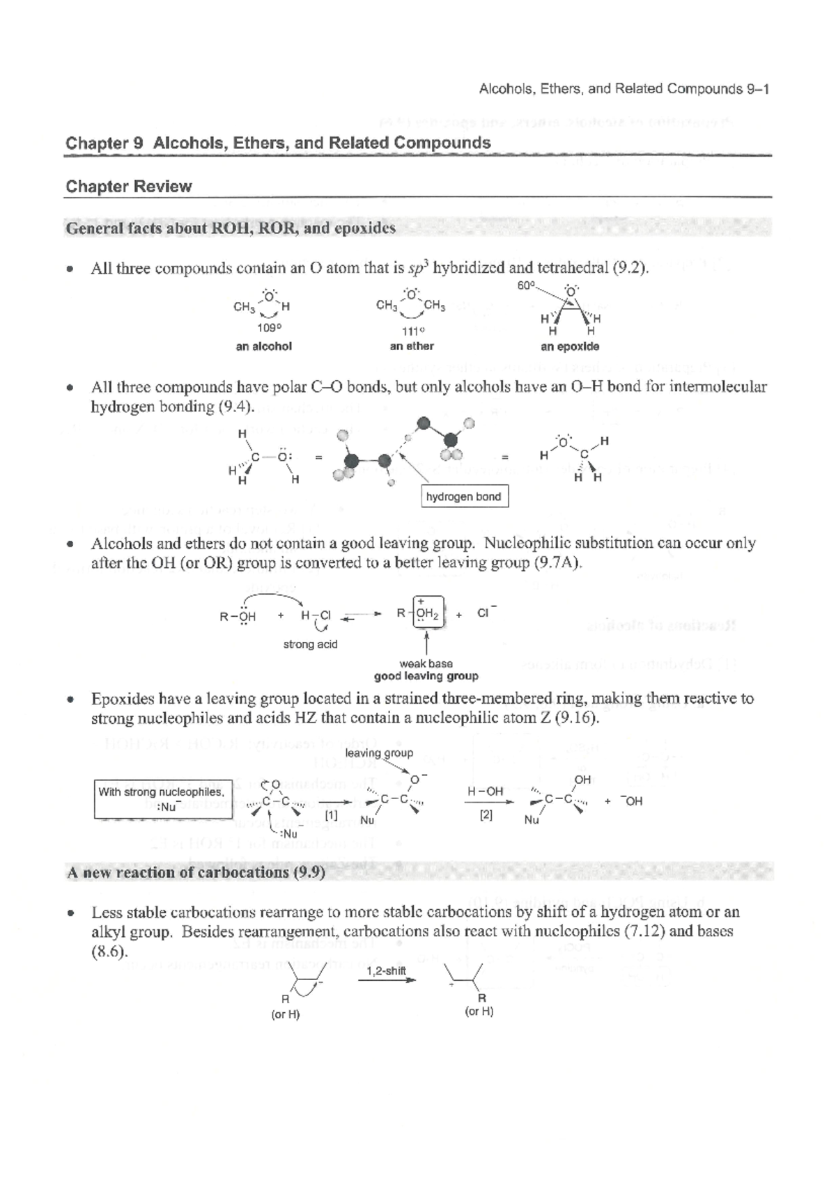 Solution For Chapter9 To 12 - Organic Chemsiry - Studocu