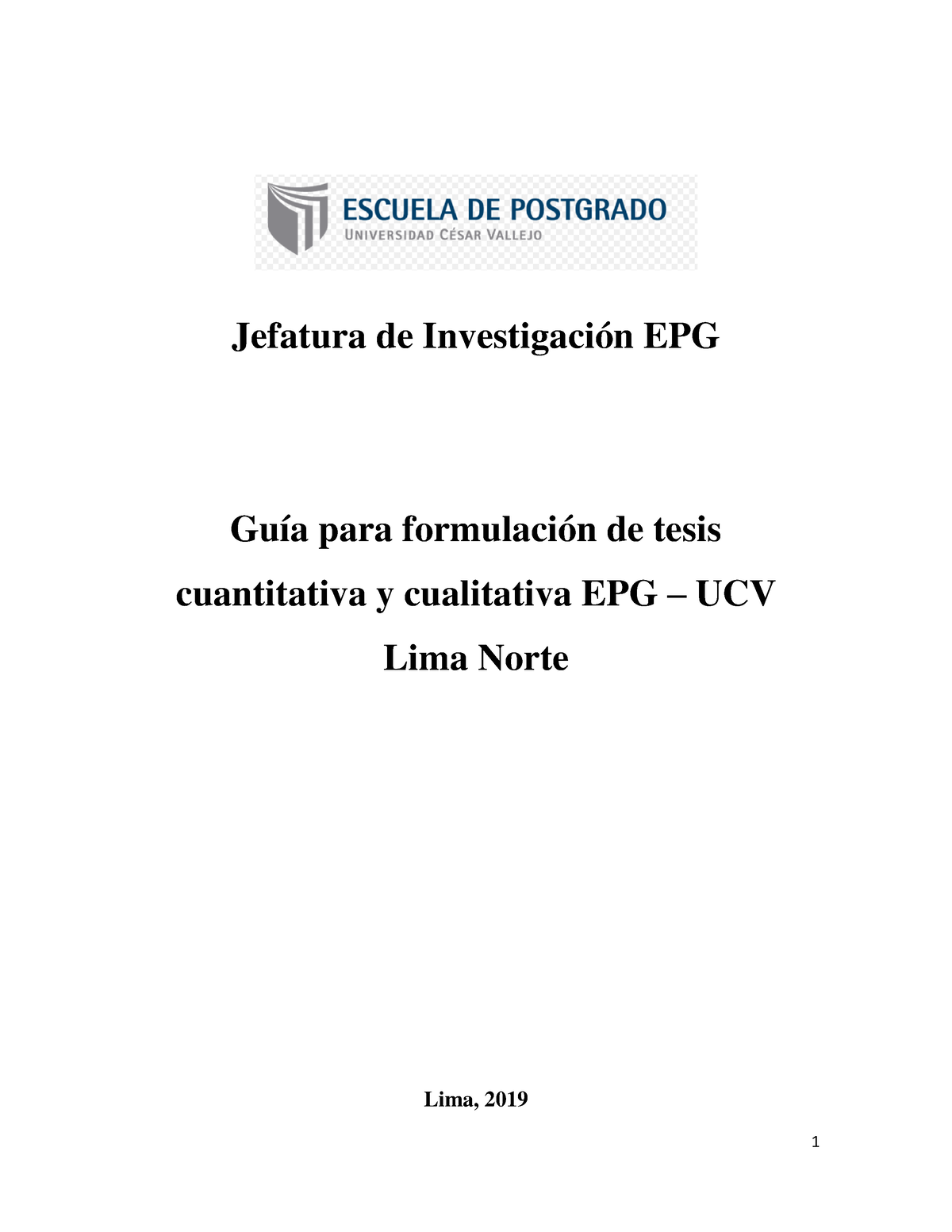 Guia Para Formular Tesis Q Y C 1 Jefatura De Investigación Epg Guía Para Formulación De Tesis 5472