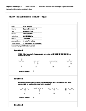 Worksheet 6B - KEY 10 - CHE 231 3 Organic Chemistry I Fall 2022 MCPHS ...