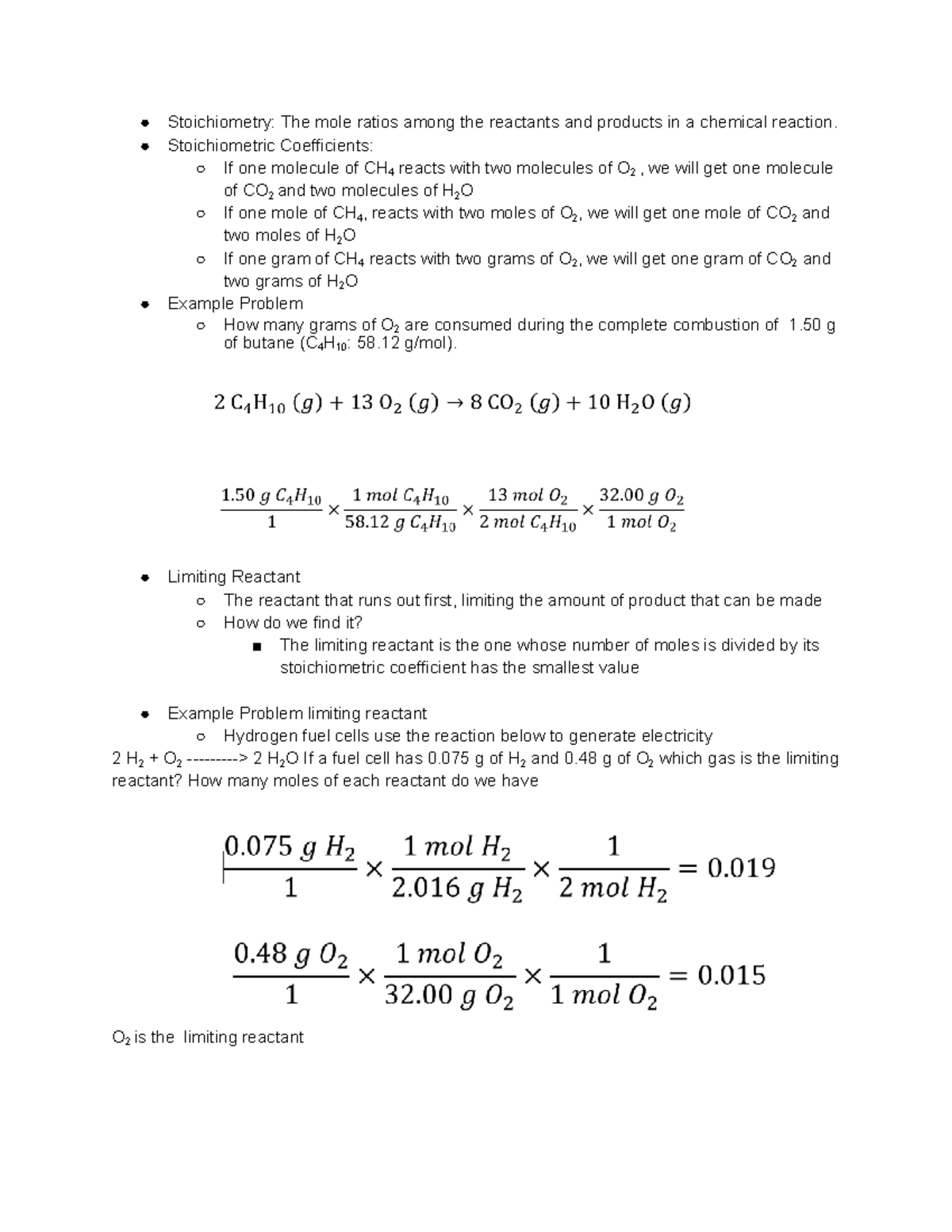 Chapter 7b (chem) - Stoichiometry - Stoichiometry: The Mole Ratios ...