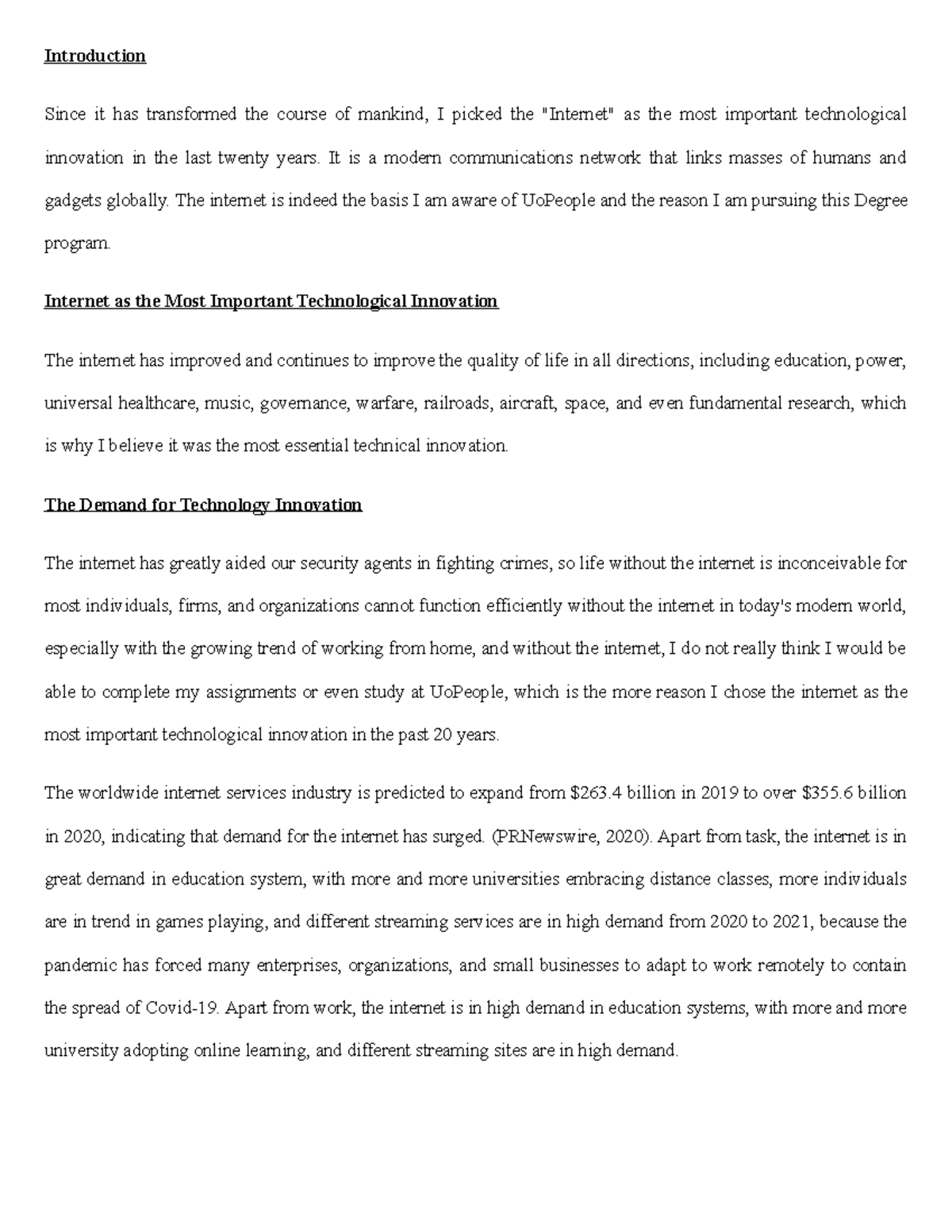 Microeconomics BUS 1103 Unit 2 Written Assignment - Introduction Since ...