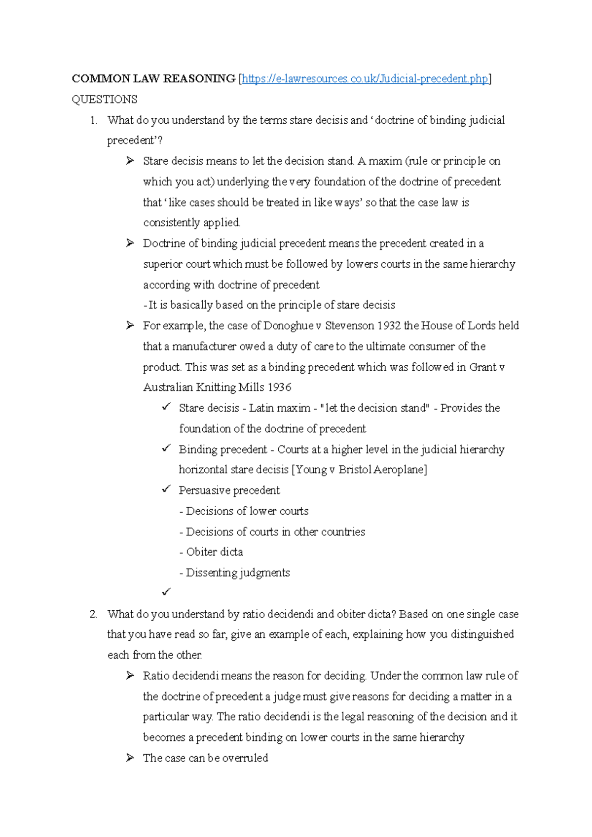 Tutorial 2 English law, also known as English and Welsh law or