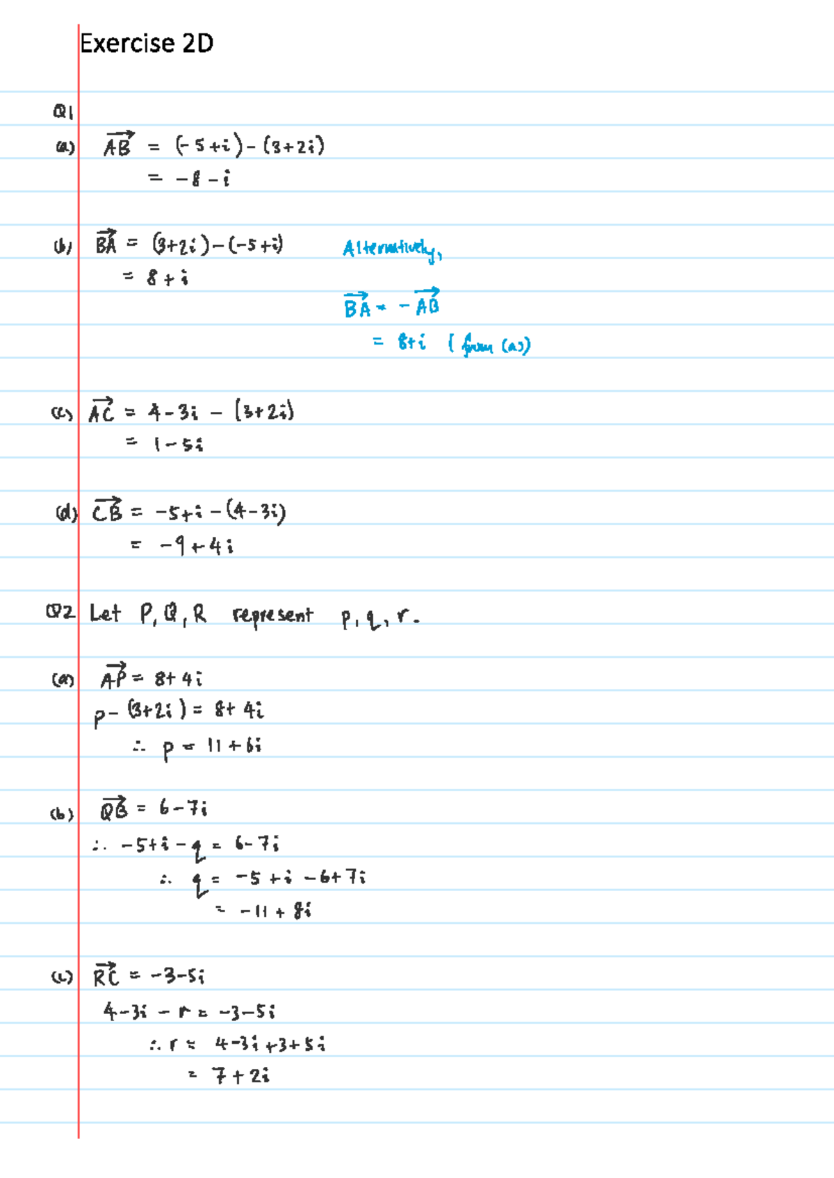 2D mastering maths - džĞƌĐŝƐĞ Ϯ - Studocu