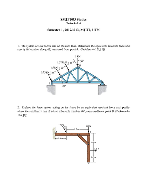 Truss Static Tutorial - Statics - Studocu