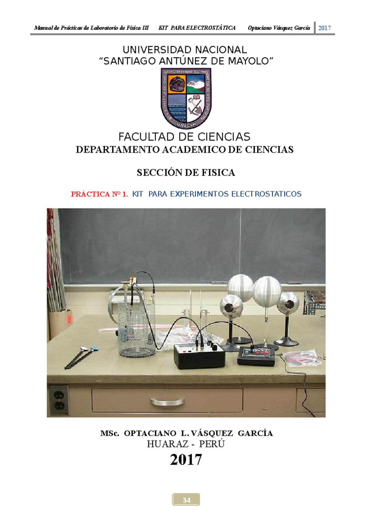 Fisica 3 Laboratorio No. 1 - Manual De Prácticas De Laboratorio De ...