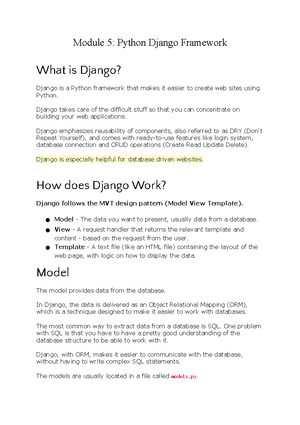 The Structure of a Django Website - The idea is that each app handles a ...