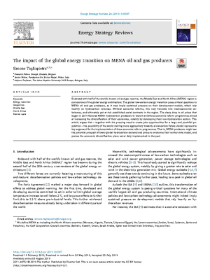 Energy securitization and desecuritization in the New Middle East - sdi ...
