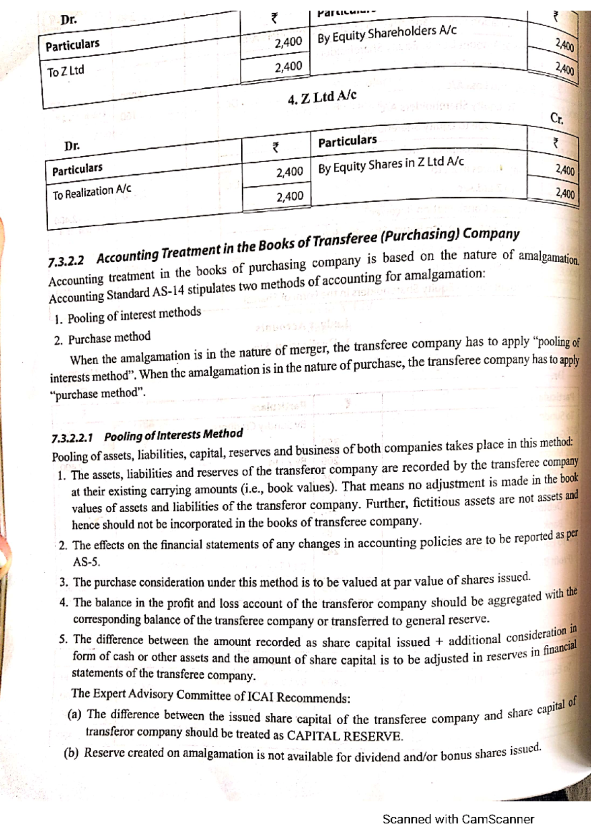 Amalgamation Accounting Transferee (Buyer) - Corporate Accounting - Studocu