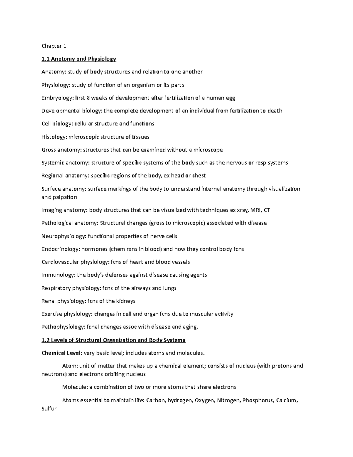 chapter-1-10-notes-chapter-1-1-anatomy-and-physiology-anatomy-study