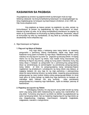 Modyul 2 - Aralin 1 - Mga Teoryang Pampanitikan (Part I) - MODYUL 1 ...