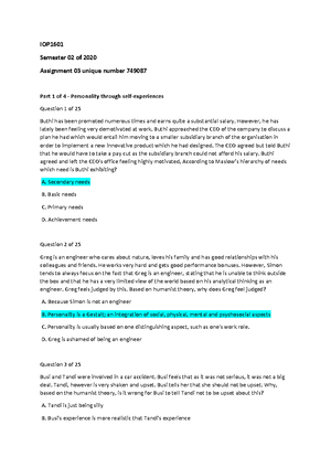 IOP1601 Assignment 04 (Unique Number 642642) Section B - Assignment 04 ...