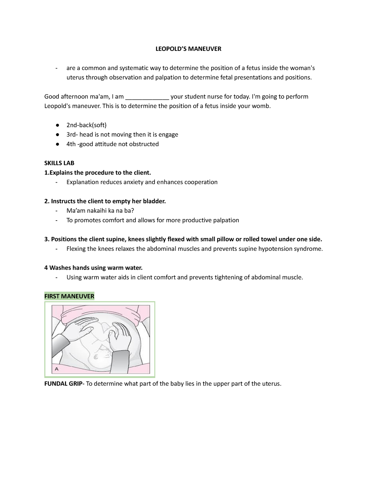 Leopold I M Not Sure LEOPOLD S MANEUVER Are A Common And Systematic   Thumb 1200 1553 