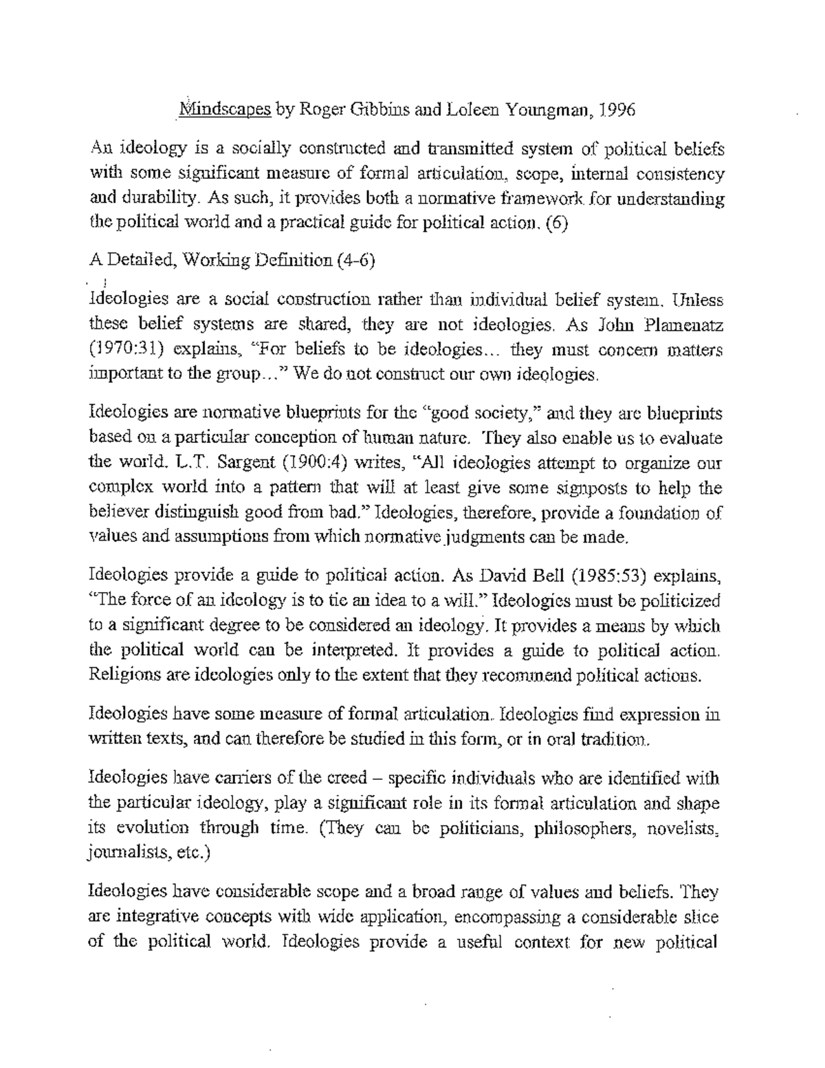 Ideology Definition 345102MQ Studocu